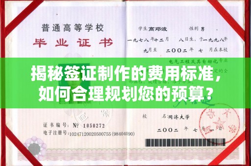 蒙自揭秘签证制作的费用标准，如何合理规划您的预算？