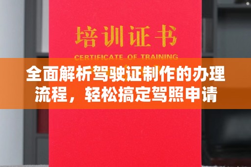 蒙自全面解析驾驶证制作的办理流程，轻松搞定驾照申请